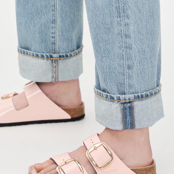 BIRKENSTOCK ARIZONA Big Bickle High Shine Light Rose Sandals - Picture 9 of 14